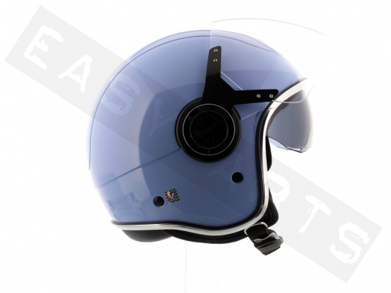 Piaggio Helm Demi Jet VESPA VJ Blau Provenza 279/A (Doppelvisier)